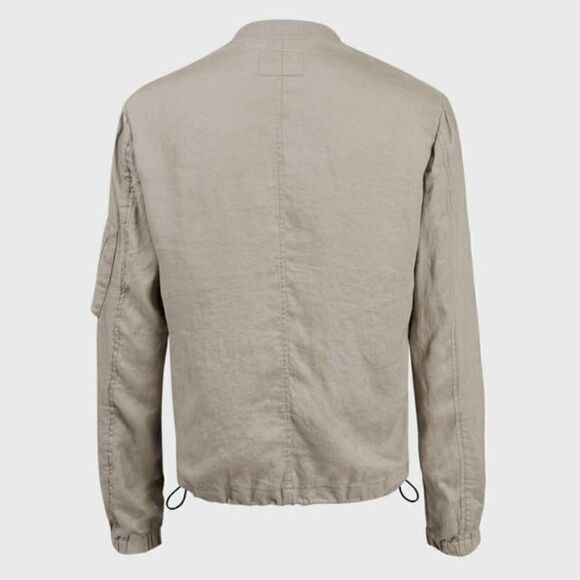 All Saints Linen Bomber Jacket - Picture 7 of 12